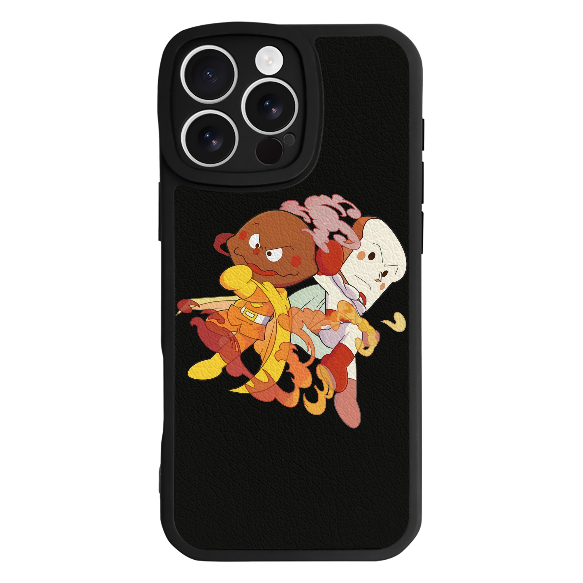 （画像用） アンパンマン Anpanman 【iPhone 16シリーズ対応】シリコンスマホケース（レザー調） 材質：シリコン